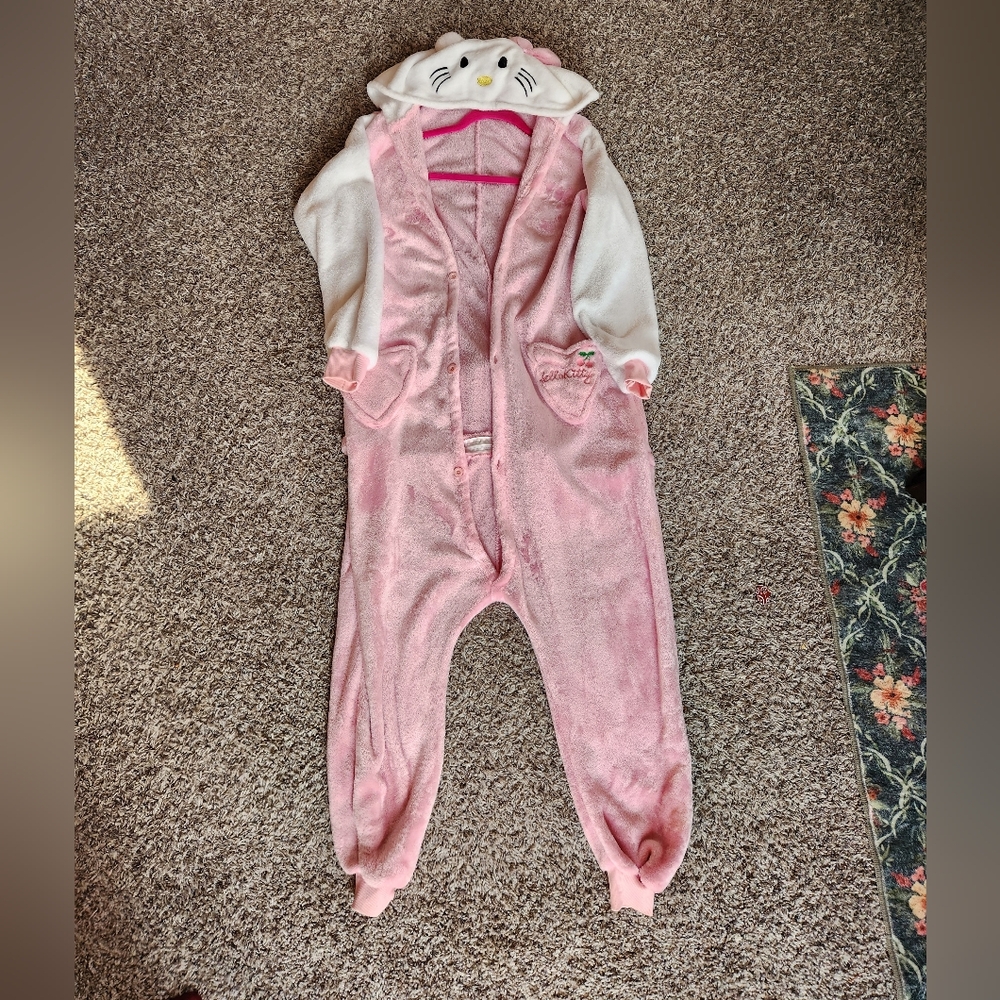 Hello Kitty Button-Up Pajama Onesie